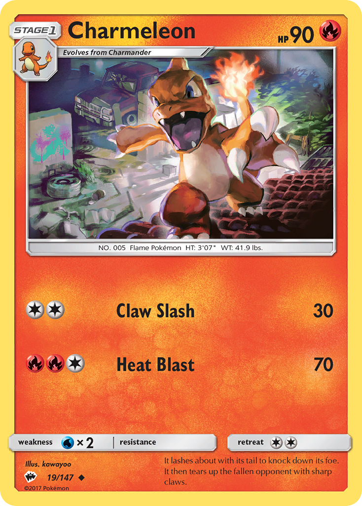 Charmeleon (19/147) [Sun & Moon: Burning Shadows] | GnG Games