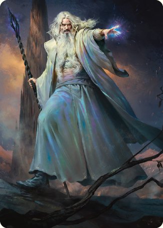 Saruman of Many Colors Art Card [The Lord of the Rings: Tales of Middle-earth Art Series] | GnG Games