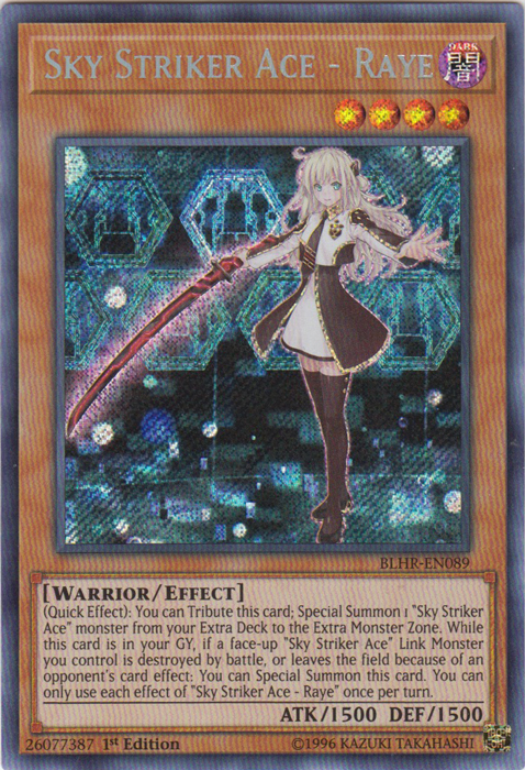 Sky Striker Ace - Raye [BLHR-EN089] Secret Rare | GnG Games