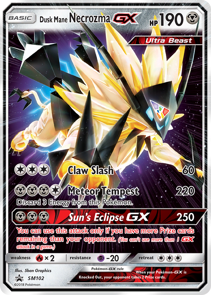 Dusk Mane Necrozma GX (SM102) [Sun & Moon: Black Star Promos] | GnG Games