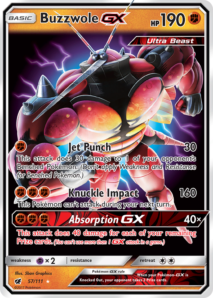 Buzzwole GX (57/111) [Sun & Moon: Crimson Invasion] | GnG Games