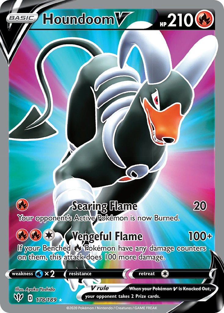 Houndoom V (178/189) [Sword & Shield: Darkness Ablaze] | GnG Games