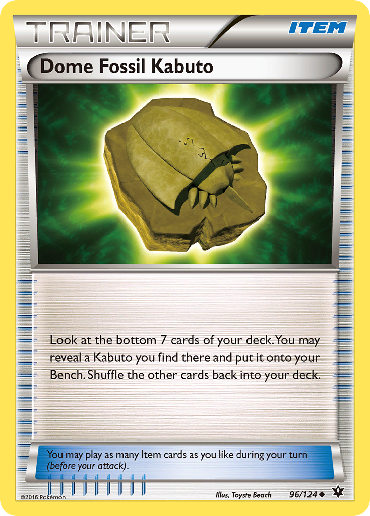 Dome Fossil Kabuto (96/124) [XY: Fates Collide] | GnG Games