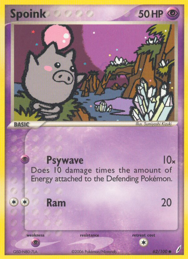 Spoink (62/100) [EX: Crystal Guardians] | GnG Games