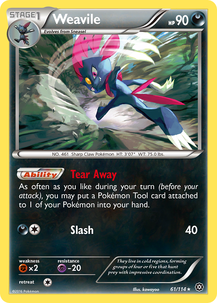 Weavile (61/114) [XY: Steam Siege] | GnG Games