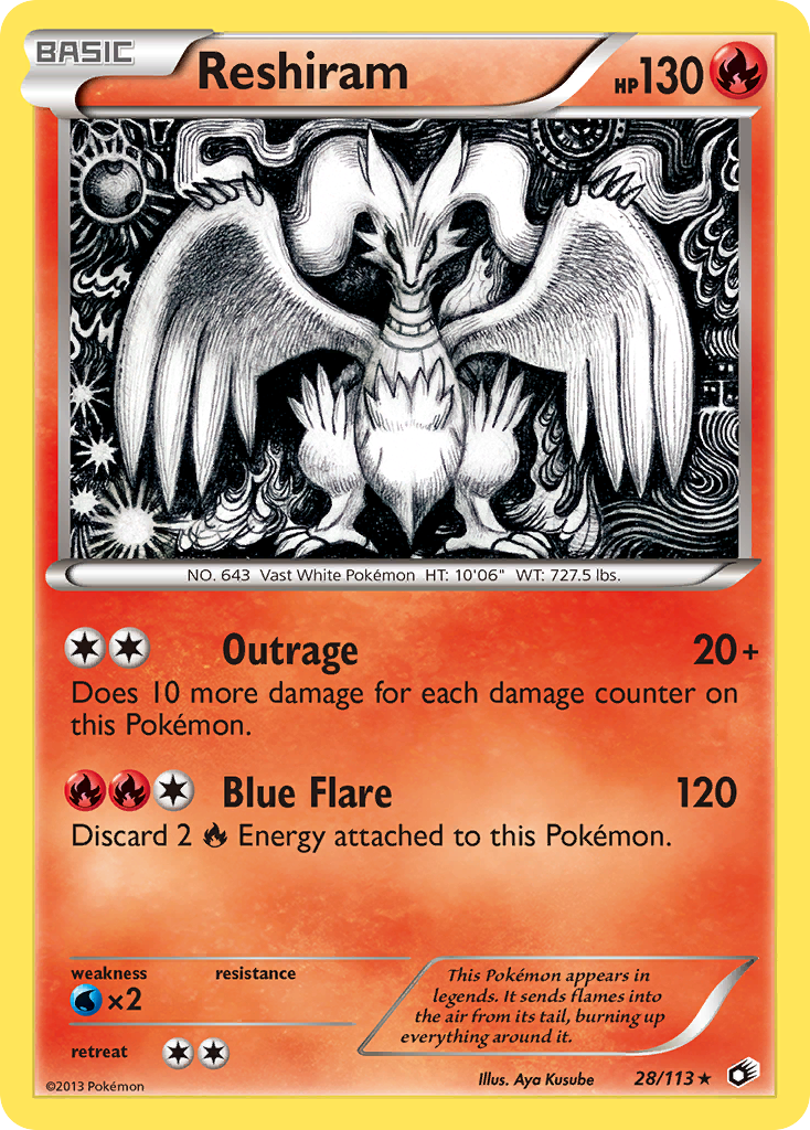 Reshiram (28/113) [Black & White: Legendary Treasures] | GnG Games