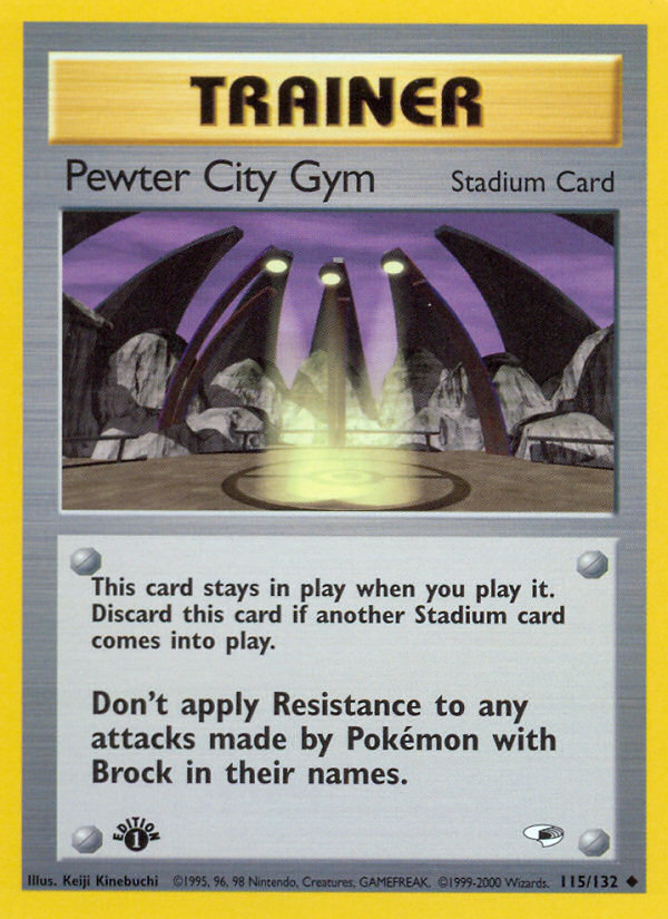 Pewter City Gym (115/132) [Gym Heroes 1st Edition] | GnG Games