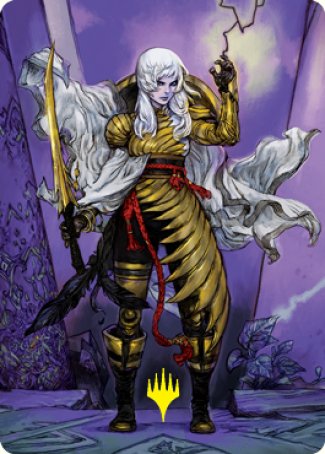 The Wandering Emperor 1 Art Card (Gold-Stamped Signature) [Kamigawa: Neon Dynasty Art Series] | GnG Games