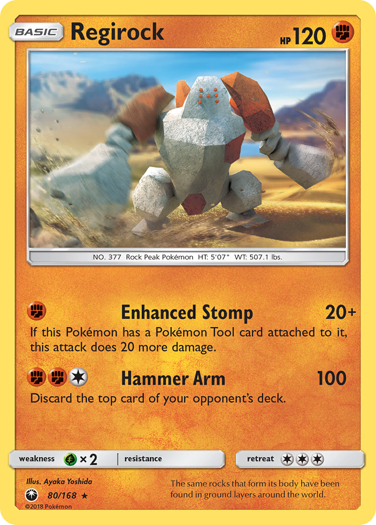 Regirock (80/168) [Sun & Moon: Celestial Storm] | GnG Games