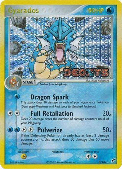 Gyarados (8/107) (Stamped) [EX: Deoxys] | GnG Games