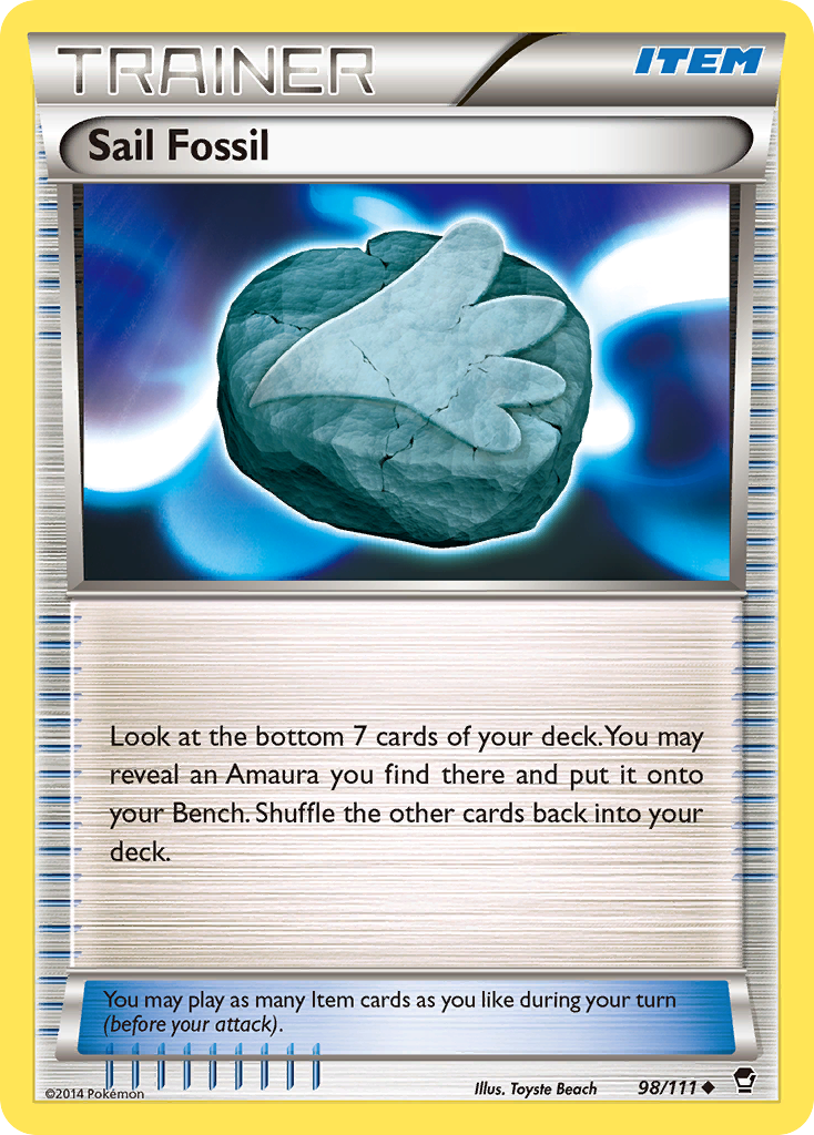 Sail Fossil (98/111) [XY: Furious Fists] | GnG Games